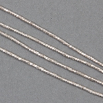 AFR-004:  1.5-2mm Silver Color Ethiopian Heishi 26-inch strand (approx 600 pcs) 