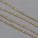 AFR-103:  1-1.5mm Brass Heishi Ethiopia 27-inch strand (approx 650 pcs) 