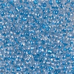 BB-1529:  Sparkling Sky Blue Lined Crystal Miyuki Berry Bead 