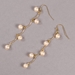 Project Kit - Cascading Pearl Earrings - Peach and Gold - BGK-CPE-PE