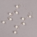 Project Kit - Cascading Pearl Earrings - White and Silver - BGK-CPE-WH