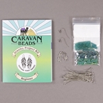 Project Kit - Fluttering Fringe Earrings - Emerald Hummingbird 