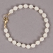 Project Kit - Firepolish Knotted Bracelet - Ivory and Gold - BGK-FKB-IV