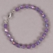 Project Kit - Firepolish Knotted Bracelet - Purple and Antique Silver - BGK-FKB-PU