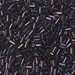 BGL1-454:  3mm Miyuki Bugle Bead Metallic Dark Plum Iris - BGL1-454*