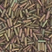 BGL2-2035:  6mm Miyuki Bugle Bead Matte Metallic Khaki Iris - BGL2-2035*