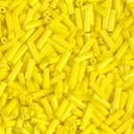 BGL2-404:  6mm Miyuki Bugle Bead Opaque Yellow 