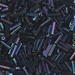 BGL2-452H:  6mm Miyuki Bugle Bead Metallic Dark Blue Iris Hex Cut (was BGL - BGL2-452H*