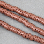 CCC-2-004:  Clay beads approx 4x2mm Burgundy 