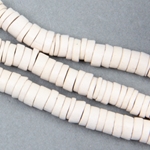 CCD-2-003:  Clay beads approx 5x2mm Beige 