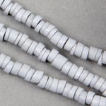 CCD-2-008:  Clay beads approx 5x2mm Gray 