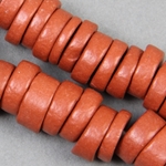 CCF-2-009:  Clay beads approx 10x2mm Terra (1 str) 