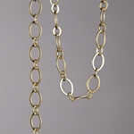 CH0001-AB: 9x5mm Flat Ovals Chain - Antique Brass (5ft) 
