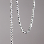 CH0002-S: 3mm Wheat Chain - Silver (5ft) 