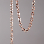 CH0003-AC: 5x4.5mm Flat Cable Chain - Antique Copper (5ft)   