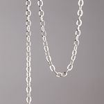 CH0004-AS: 4x3mm Flat Cable Chain - Antique Silver (5ft) 