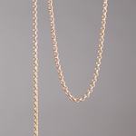 CH0005-MG: 2mm Rolo Chain - Matte Gold (5ft) 
