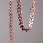 CH0007-AC: 6.5mm Chevron Chain - Antique Copper (5 ft) 
