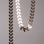 CH0007-G: 6.5mm Chevron Chain - Gold Plated (5 ft) 