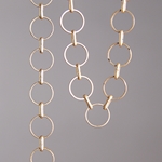 CH0011-MG: 9mm Round Chain - Matte Gold (5 ft) 