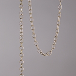 CH0013-AB: 4.2 x 4mm Fine Round Cable Chain - Antique Brass (5 ft) 