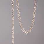 CH0013-MG: 4.2 x 4mm Fine Round Cable Chain - Matte Gold (5 ft) 