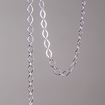 CH0014-S: 4 x 3mm Oval Link Cable Chain - Silver Plated (5 ft) 