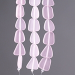 CSG-01-PNK:  Designer Sea Glass - Pink Small Flat Freeform 