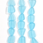 CSG-01-SBL:  Designer Sea Glass - Sky Blue Small Flat Freeform 