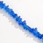 CSG-02-OBL:  Designer Sea Glass - Ocean Blue Pebbles 9x6mm 