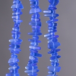 CSG-02-RYB:  Designer Sea Glass - Royal Blue Pebbles 9x6mm 