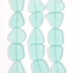 CSG-06-AQU:  Designer Sea Glass - Aqua Flat Freeform 