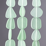 CSG-06-PER:  Designer Sea Glass - Peridot Flat Freeform 