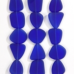 CSG-06-RYB:  Designer Sea Glass - Royal Blue Flat Freeform 