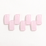 CSG-12-PNK: Designer Sea Glass - Pink Curved Rectangle 22x11mm 