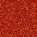 DB0043:  Silverlined Flame Red 11/0 Miyuki Delica Bead 