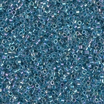 DB0058:  Marine Blue Lined Crystal AB 11/0 Miyuki Delica Bead 