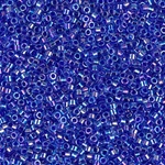 DB0063:  Cobalt Lined Sapphire AB 11/0 Miyuki Delica Bead 