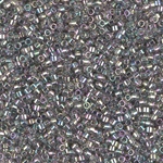 DB0107:  Transparent Gray Rainbow Gold Luster 11/0 Miyuki Delica Bead 
