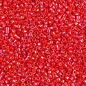 DB0159:  Opaque Vermillion Red AB 11/0 Miyuki Delica Bead 