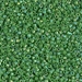 DB0163:  Opaque Green AB 11/0 Miyuki Delica Bead   100 grams - DB0163