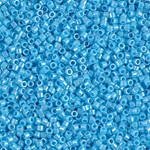 DB0164:  Opaque Turquoise Blue AB 11/0 Miyuki Delica Bead 