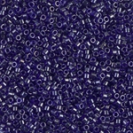 DB0277:  Transparent Cobalt Luster 11/0 Miyuki Delica Bead 