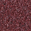 DB0280:  Cranberry Lined Crystal Luster 11/0 Miyuki Delica Bead 