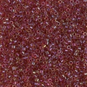 DB0282:  Cranberry Lined Light Topaz Luster 11/0 Miyuki Delica Bead 