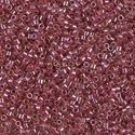 DB0283:  Cranberry Lined Peridot Luster 11/0 Miyuki Delica Bead 