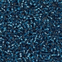 DB0608:  Dyed Silverlined Blue Zircon 11/0 Miyuki Delica Bead 