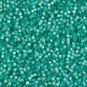 DB0627:  Dyed Aqua Green Silverlined Alabaster 11/0 Miyuki Delica Bead 