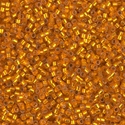 DB0681:  Dyed Semi-Frosted Silverlined Orange 11/0 Miyuki Delica Bead 