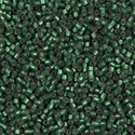 DB0690:  Dyed Semi-Frosted Silverlined Leaf Green 11/0 Miyuki Delica Bead 